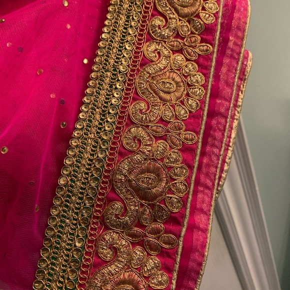 Indian heavy embroidery lehenga choli - Picture 8 of 10